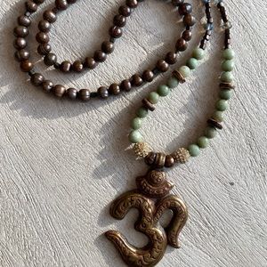 Necklace with Om symbol